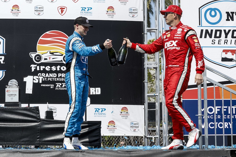 Josef Newgarden and Scott McLaughlin benefited from permanently-available push-to-pass at St Petersburg.