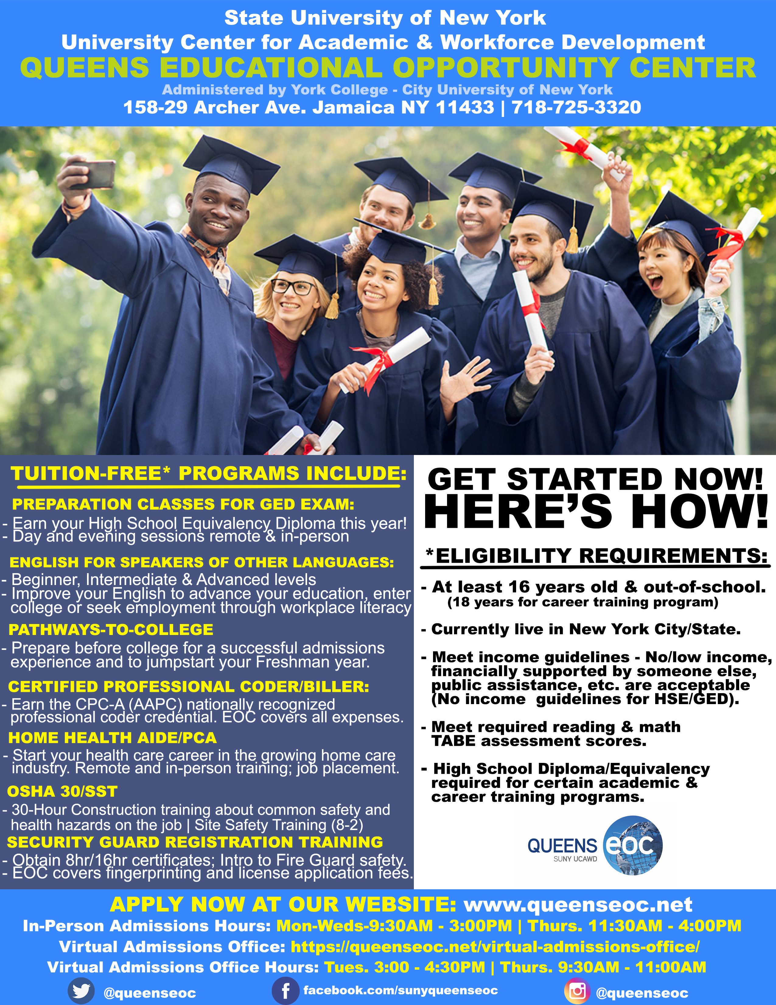 Queens EOC Program Flyer