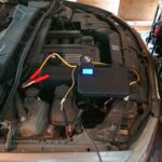 DIY car power supply connected to car battery for programming