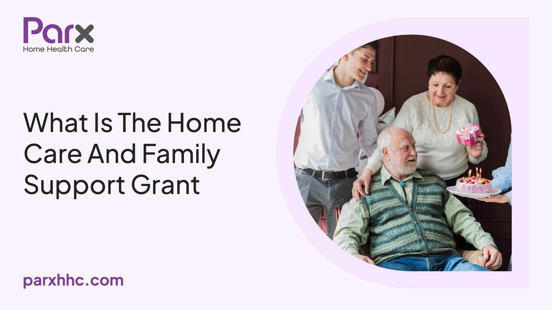 Federal home care and family support program assisting senior woman and caregiver.