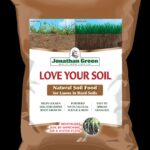 A bag of Love Your Soil® natural soil food product, designed to loosen soil and enhance root growth with added calcium, sulfur, and iron.