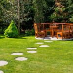 Lush green lawn achieved with a 7-step treatment program