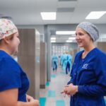 Students in a healthcare training program at State College of Florida, illustrating hands-on learning in allied health professions.