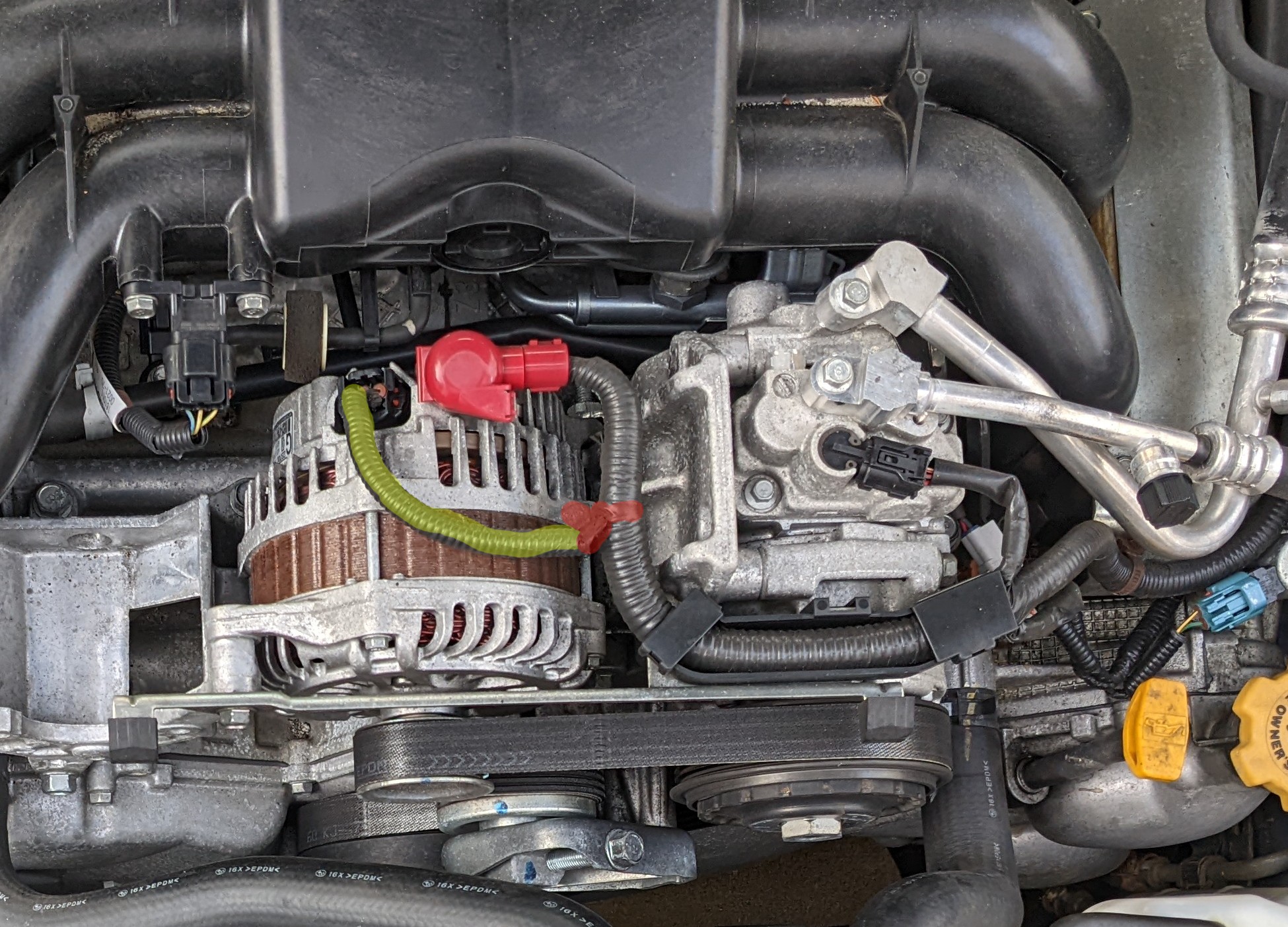 Alternator Connector Location