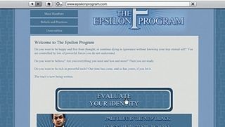 Michael accessing the Epsilon Program website on his phone