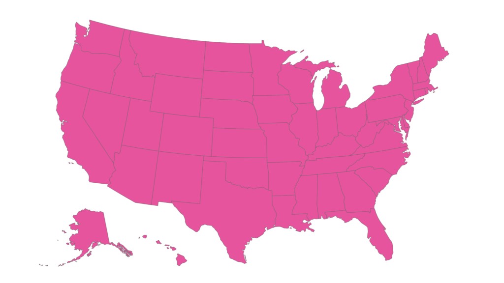 Nationwide CuddleCot Placement Map by Ashlie's Embrace: Demonstrating broad access to cuddle care programs across the United States.