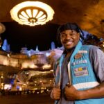 Disney College Program participant Bryan amidst Star Wars attractions, highlighting diverse career experiences.