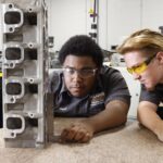 Students in a Precision CNC Machining Class at Polaris Career Center