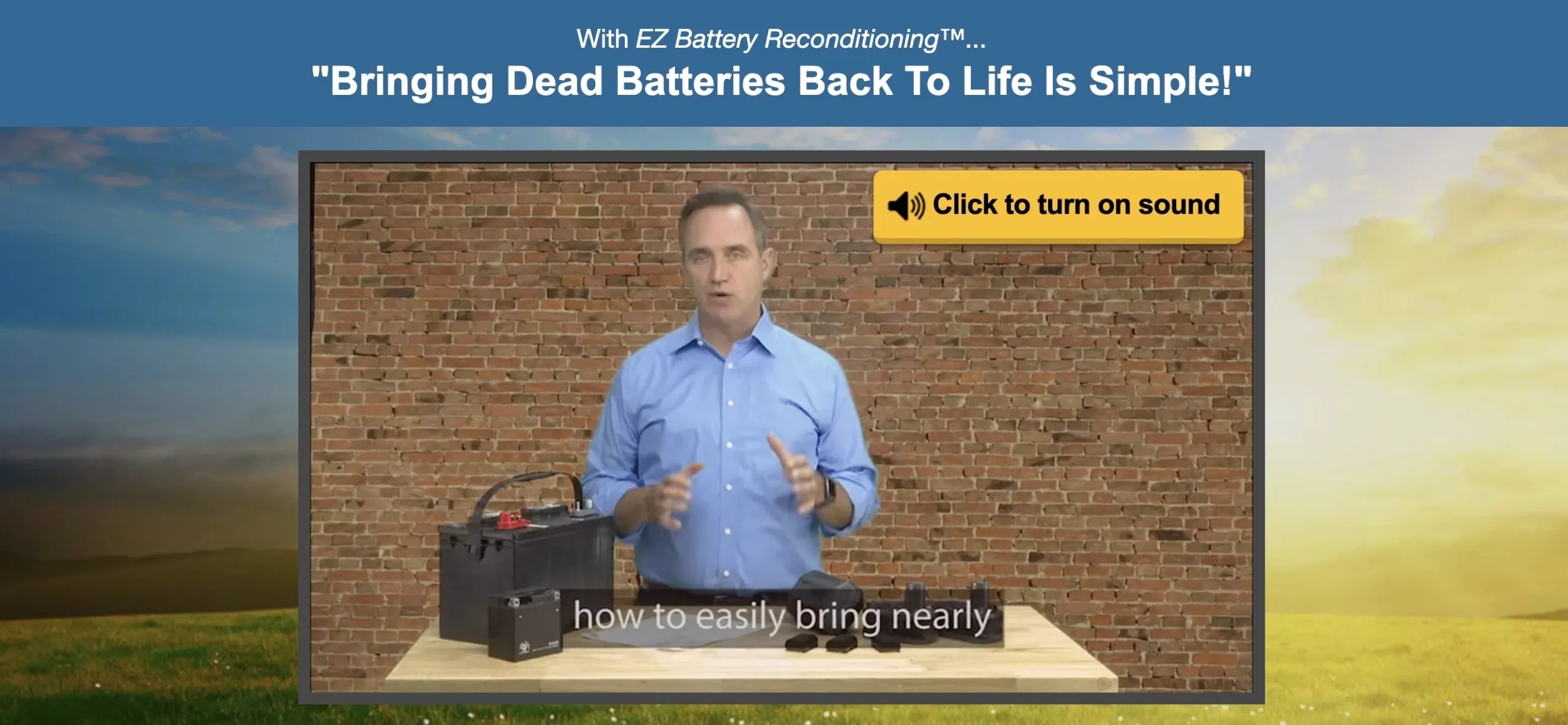 Learn battery reconditioning with EZ Battery Reconditioning affiliate program