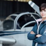 Career pilot program training session featuring a student pilot learning to operate a small engine aircraft, highlighting practical flight experience.