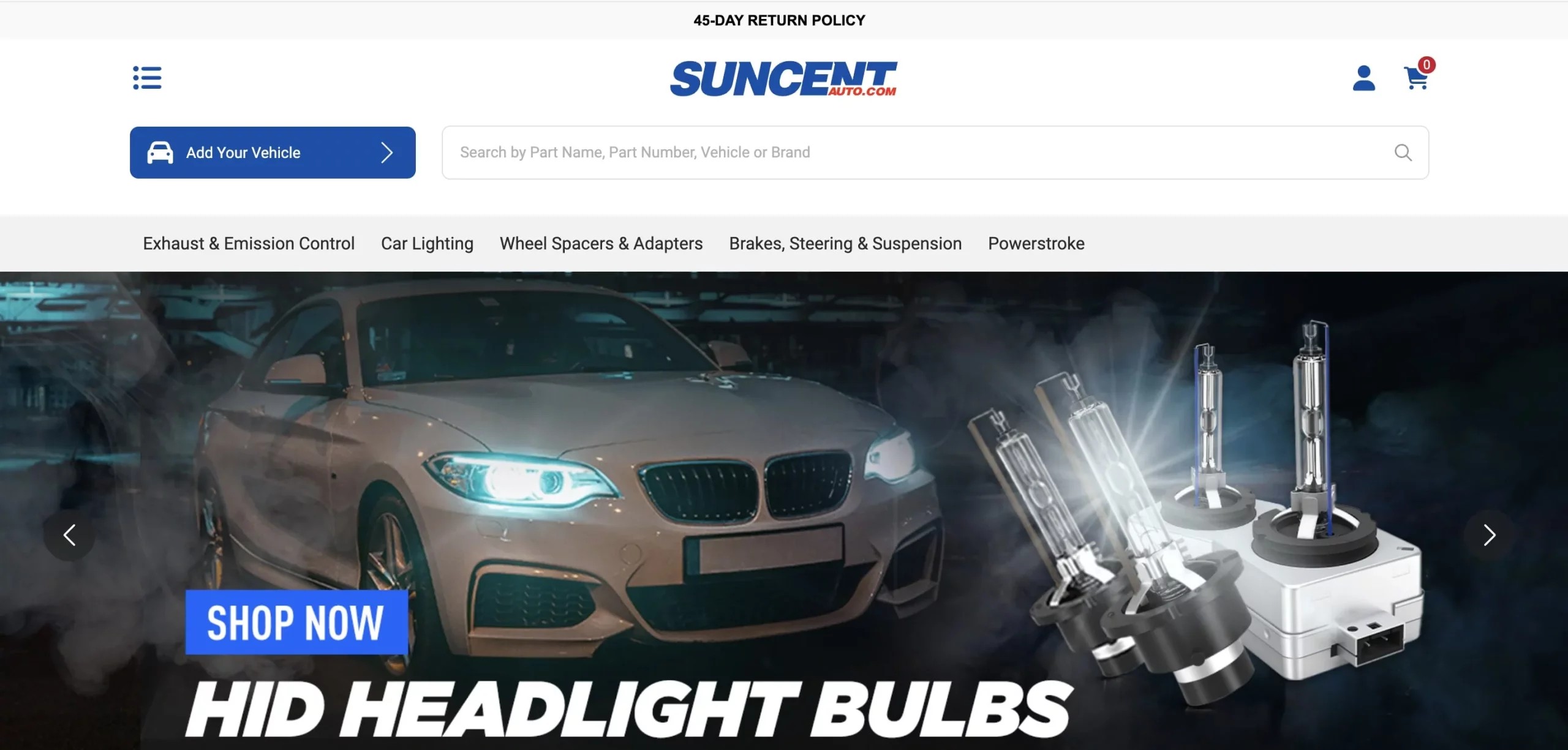 Explore auto parts at SuncentAuto affiliate program